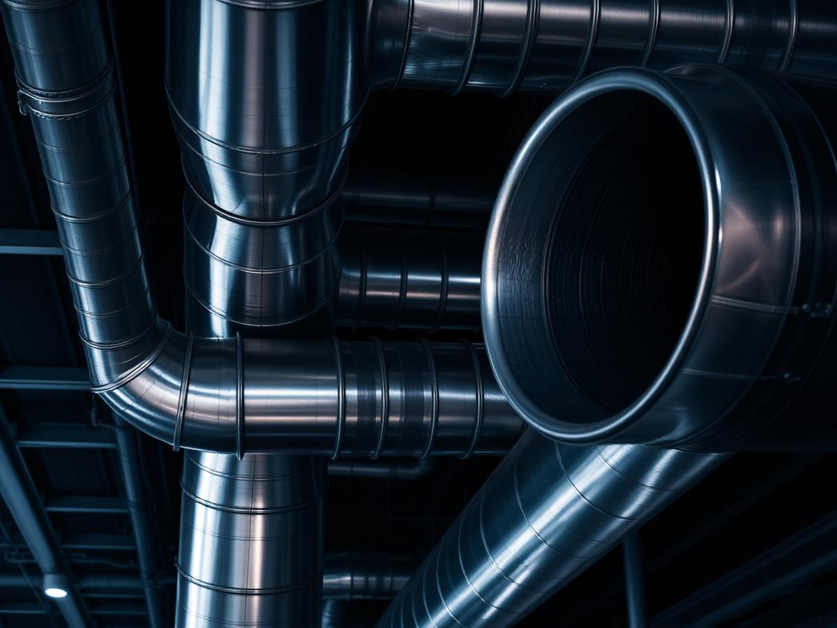 Ventilationstekniker arbetar med ett ventilationsaggregat